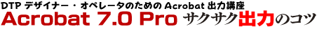 Acrobat Proサクサク出力のコツ