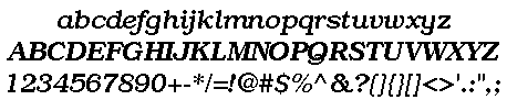 Bookman Medium Italic