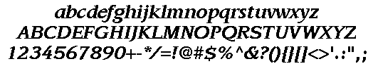 Leawood Bold Italic