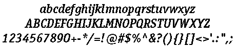 Officina Serif Bold Italic