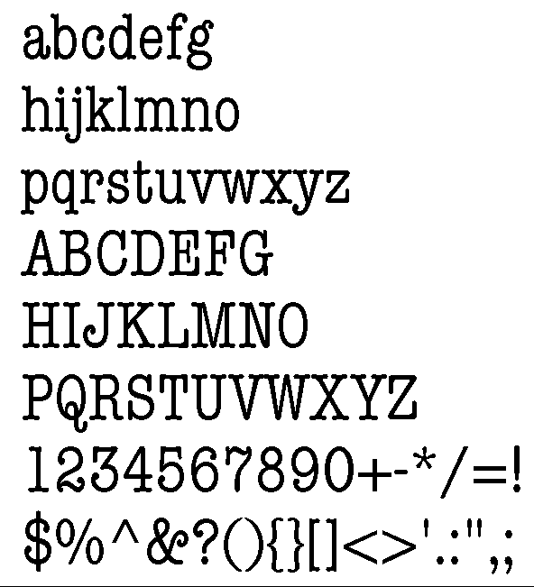 American Typewriter Condensed Regular