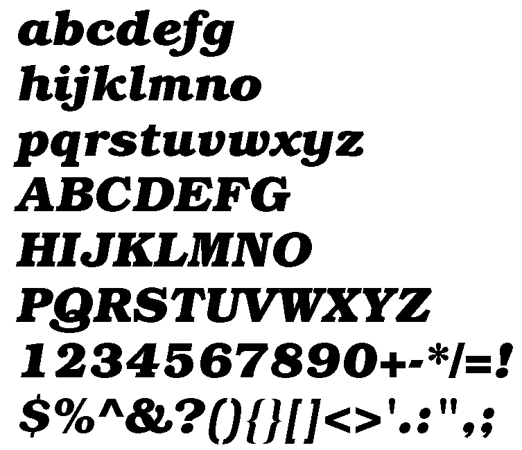 Bookman Bold Italic