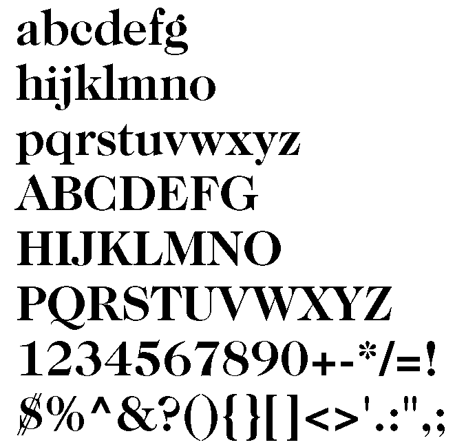 Caslon Twe Twenty Four Bold