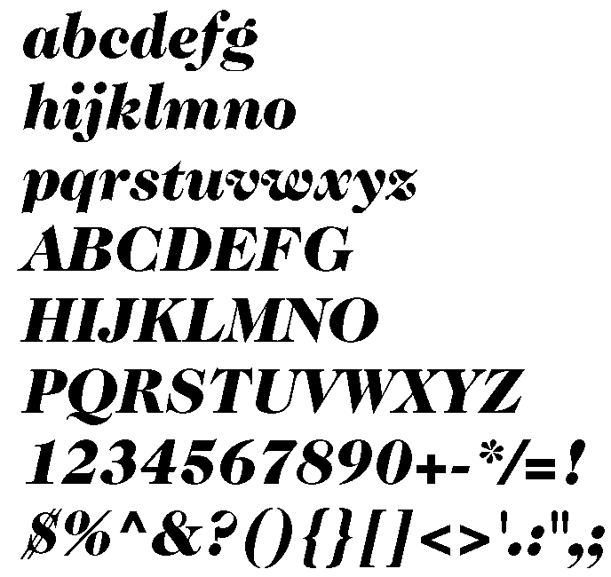 Caslon Twe Twenty Four Black Italic