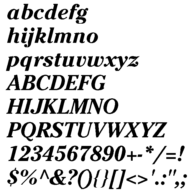 Cheltenham Bold Italic