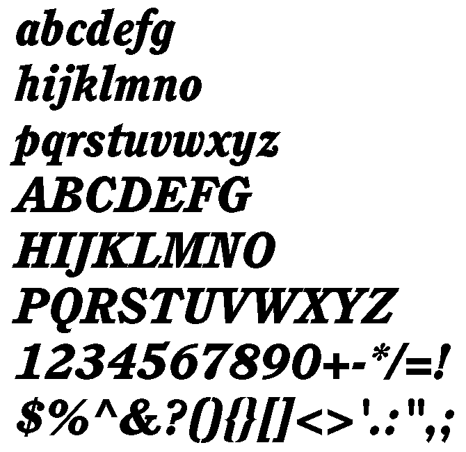 Cushing Heavy Italic