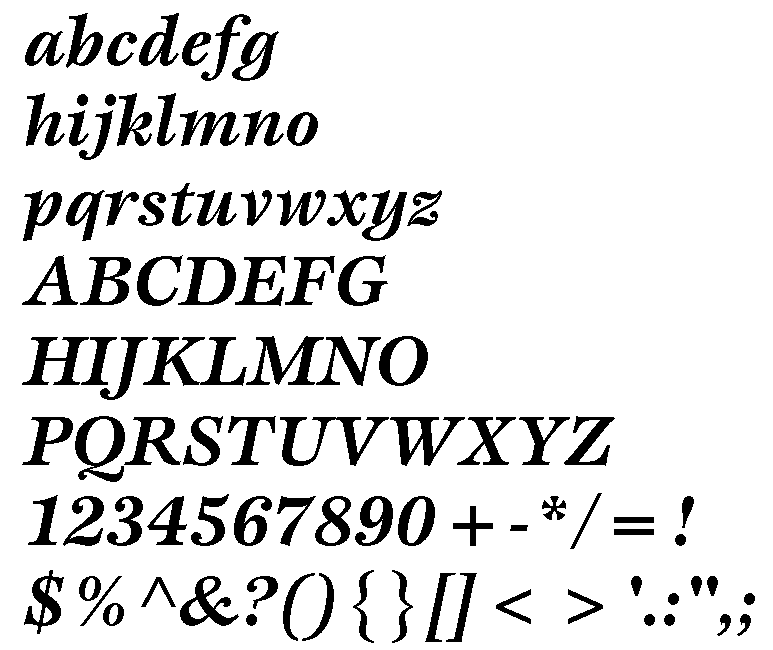 Esprit Bold Italic