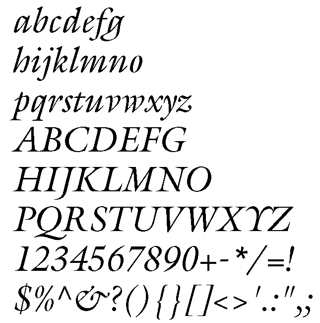 Galliard Italic