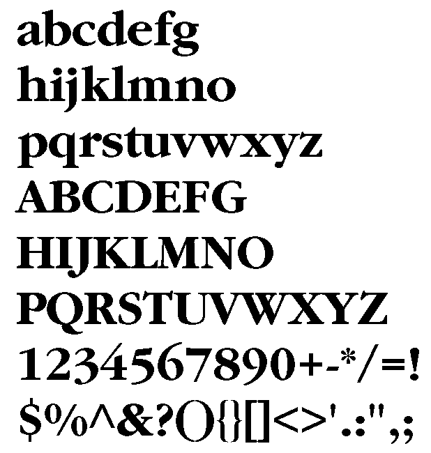 Garamond Bold