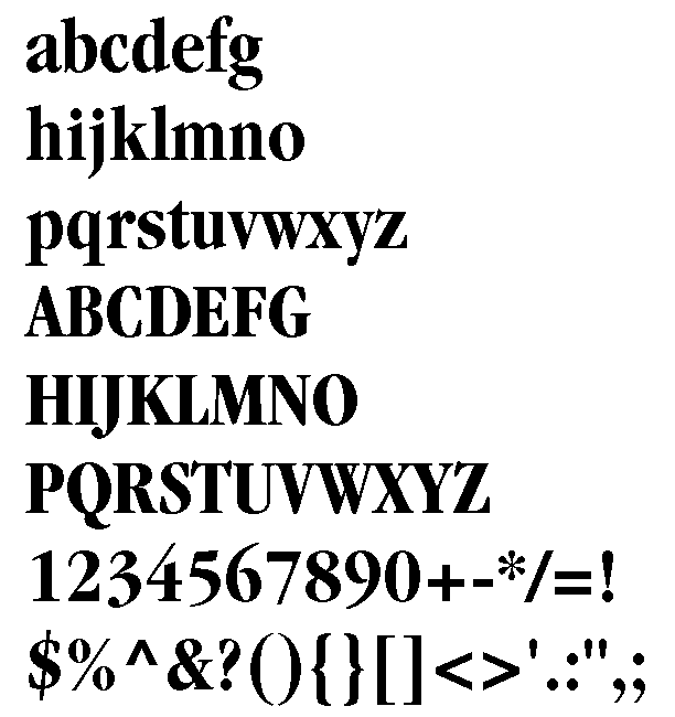 Garamond Condensed Bold