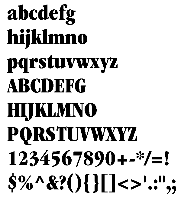 Garamond Condensed Ultra