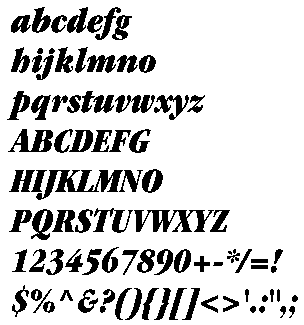 Garamond Condensed Ultra Italic