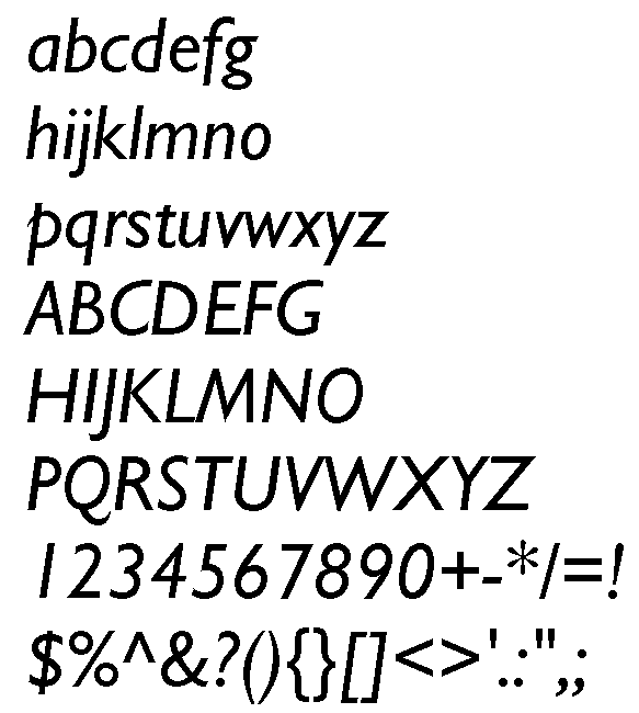 Gill Sans Italic