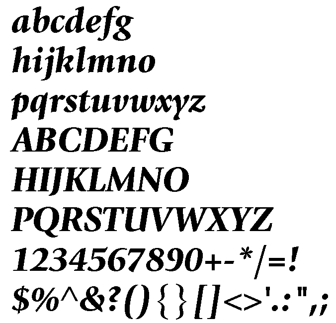 Giovanni Black Italic