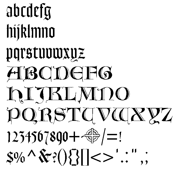 Goudy Text MT Lombardic Capitials