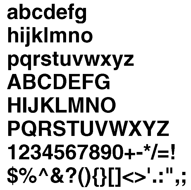 Helvetica Bold