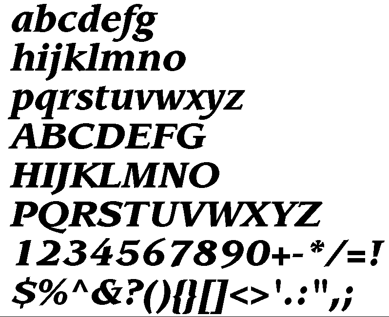 Leawood Black Italic