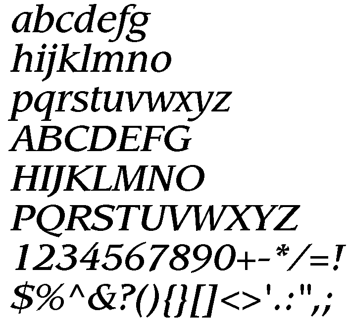 Leawood Medium Italic