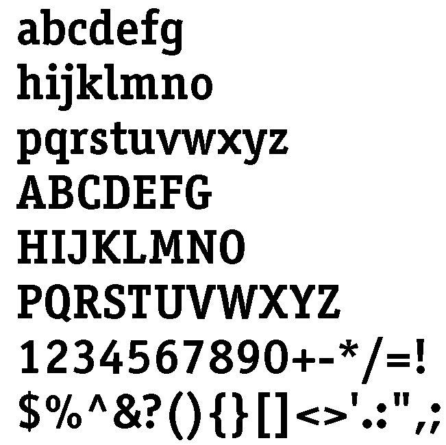 Officina Serif Bold