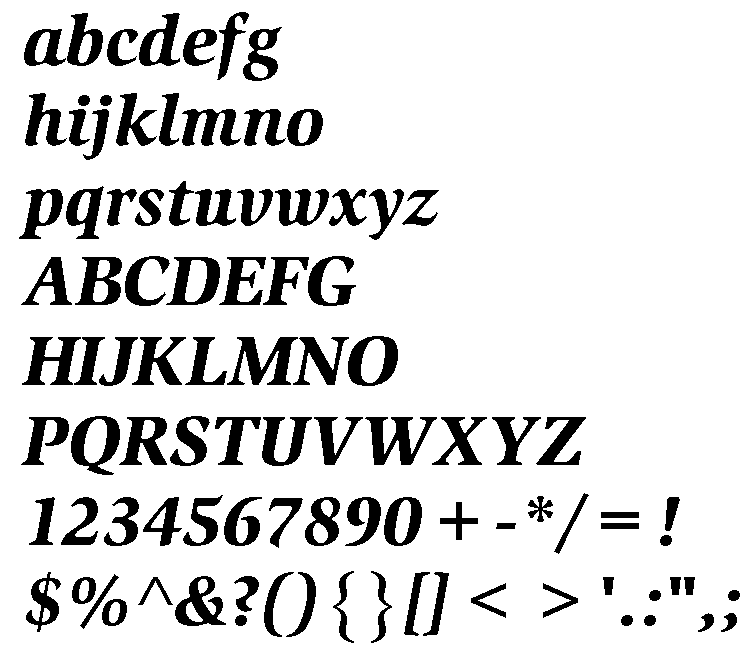 Slimbach Black Italic