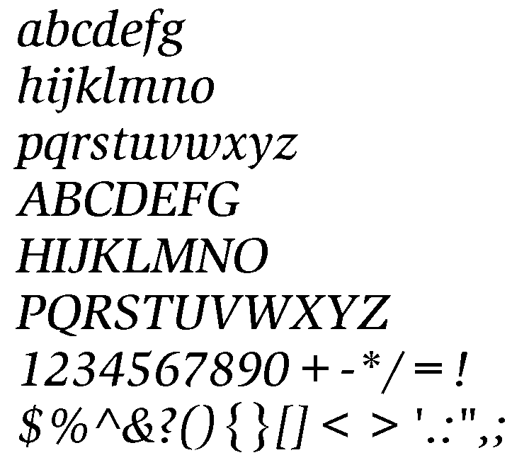 Slimbach Mediumc Italic