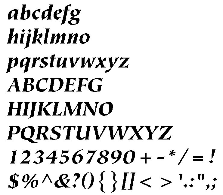 Tiepolo Black Italic