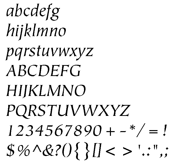 Tiepolo Book Italic