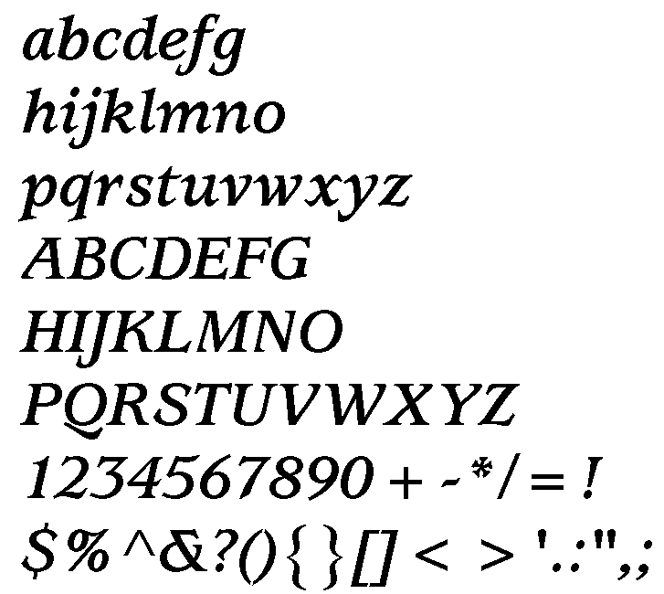 Usherwood Bold Italic